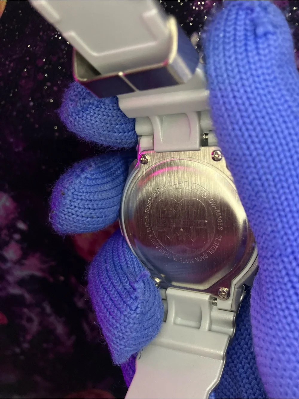 Custom G Shock Silver Metallic Style colorway
